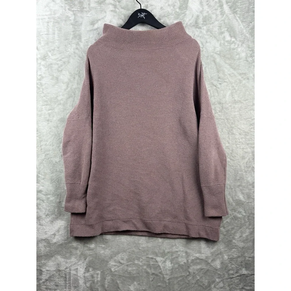 Free People Ottoman Slouchy Tunic Top Sweatshirt Womens Medium Nutmeg‎ Brown